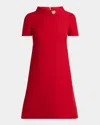 Valentino Crepe Couture Minidress - Women's - Wool/silk In Red