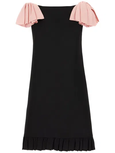 VALENTINO CREPE COUTURE DRESS - WOMEN'S - SILK/VIRGIN WOOL