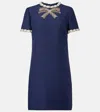 Valentino Knee Length Dress Short Sleeves In Blue
