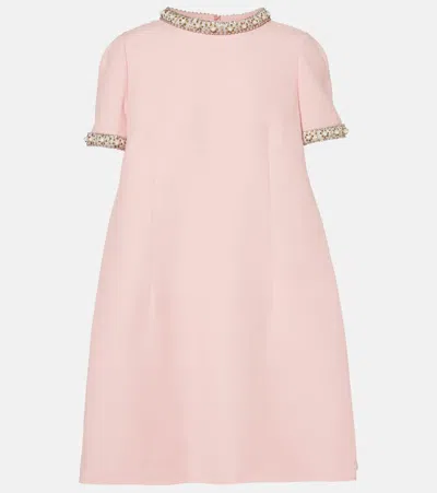 Valentino Verziertes Minikleid Aus Crepe Couture In Pink