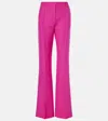 Valentino Wool-blend Tailored Trousers In Pink