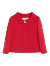 Valentino Womens Paris Heart-button Relaxed-fit Wool And Silk Jacket