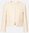 Valentino Garavani Women Cream Crepe Couture Blazer In White