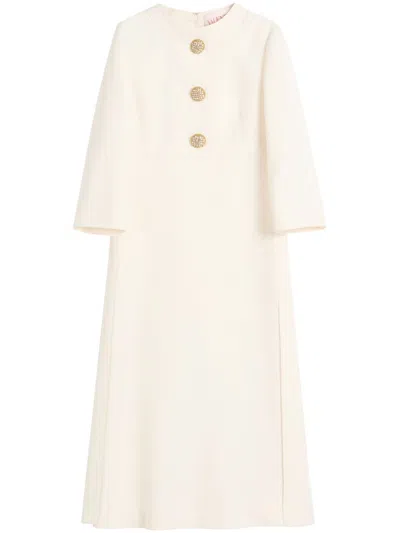 VALENTINO CREPE COUTURE MIDI DRESS