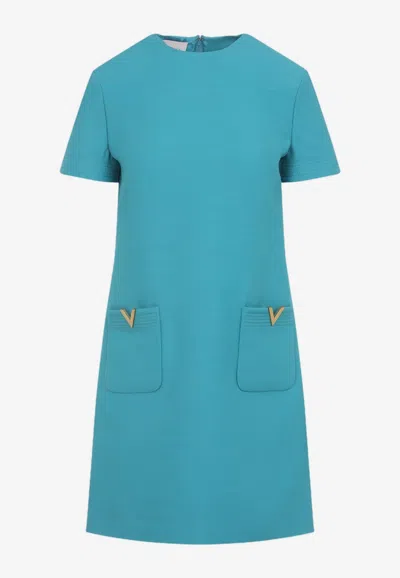 VALENTINO CREPE COUTURE MINI DRESS