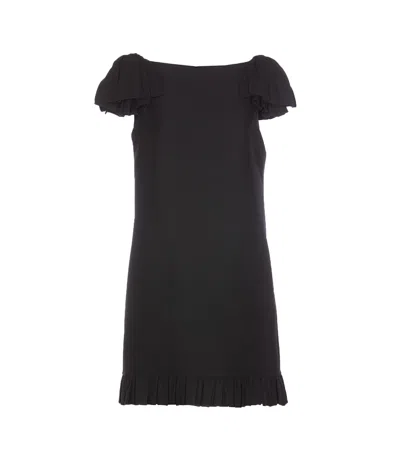 VALENTINO CREPE COUTURE MINI DRESS