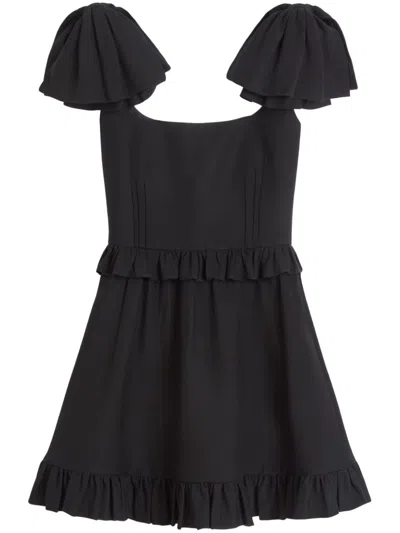 VALENTINO CREPE COUTURE MINI DRESS