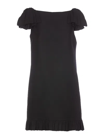 VALENTINO VESTIDO CORTO - NEGRO