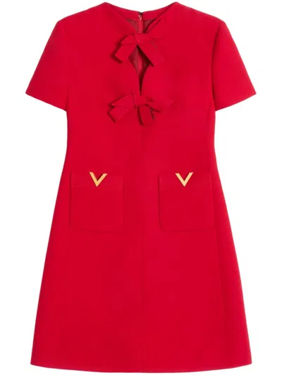 VALENTINO CREPE COUTURE MINI DRESS