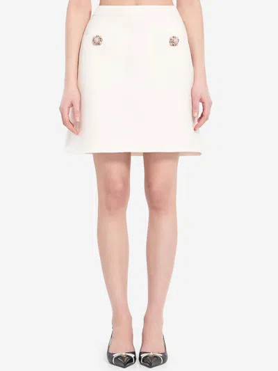 VALENTINO CREPE COUTURE MINI SKIRT