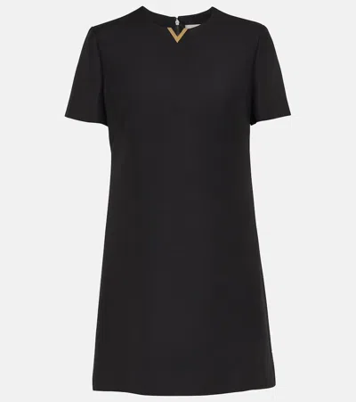 Valentino Vgold Shift Dress In Black