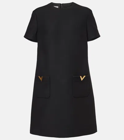 Valentino Minikleid Vgold Aus Crepe Couture In Schwarz