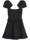 Valentino Crepe Couture Mini Dress - Women's - Silk/virgin Wool In Black