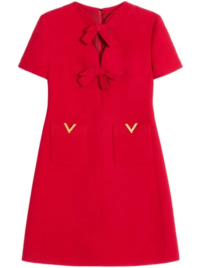 VALENTINO CREPE COUTURE MINI DRESS