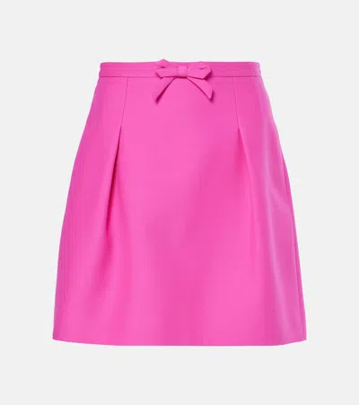 Valentino Minirock Aus Crepe Couture In Pink