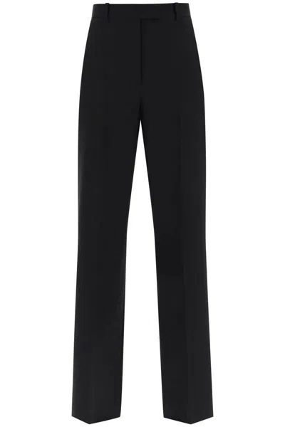 Valentino Crepe Couture Pants In Black