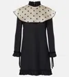 Valentino Minikleid Aus Crepe Couture In Schwarz