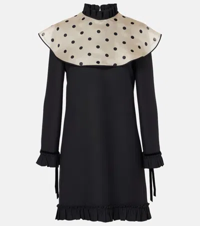 Valentino Minikleid Aus Crepe Couture In Schwarz