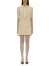 Valentino Women's Crepe Couture Short Dress In Neutral