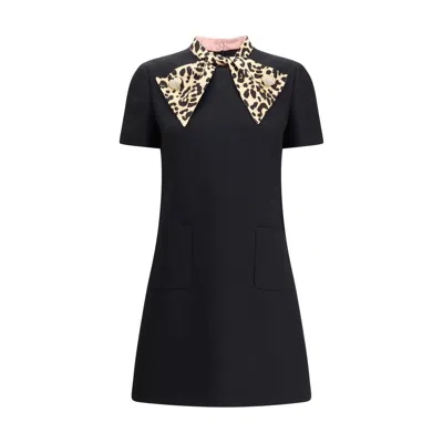 VALENTINO CREPE COUTURE SHORT DRESS