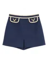 Valentino Crepe Couture Shorts