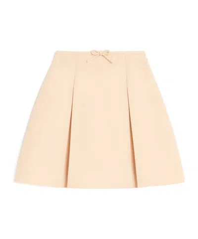VALENTINO VALENTINO BOW DETAILED PLEATED SKORT