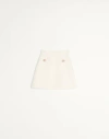 Valentino Solid Crepe Couture Skirt In Ivory