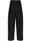 Valentino Crepe Couture Tailored Trousers In Black