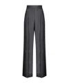 Valentino Crepe Couture Tailored Trousers In Black