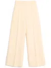 Valentino Hose Aus Diagonal Dry Wool Frau Elfenbein 50 In Neutrals