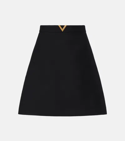 VALENTINO CREPE COUTURE VGOLD MINISKIRT