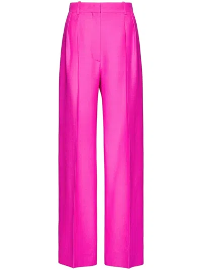 VALENTINO CREPE COUTURE WIDE-LEG TROUSERS