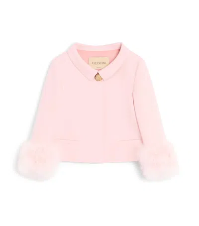 VALENTINO CREPE CROPPED JACKET