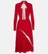 Valentino Bow-fastening Dress In Multicoloured