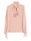 Valentino Silk Fringed Blouse