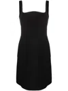Valentino Open-back Wool And Silk-blend Crepe Mini Dress