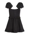 Valentino Crepe Couture Mini Dress - Women's - Silk/virgin Wool In Black