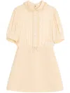 Valentino Women's Crepe Couture Short Dress In Neutrals