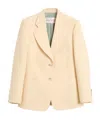 Valentino Single-breasted Long-sleeved Blazer In Nude