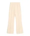 Valentino Turn-up Hem Trousers In Nude