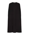 Valentino Broad-shouldered Wool-cashmere Cape In Black