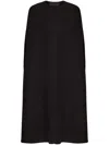 Valentino Broad-shouldered Wool-cashmere Cape In Schwarz