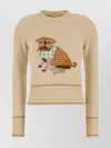 Valentino Garavani Le Chien De La Maison Embroidered Virgin Wool Sweater