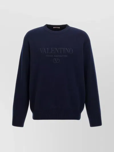 Valentino Garavani Dark Blue Wool Sweater