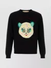 Valentino Garavani Sweater With Le Chat De La Maison Patch In Black