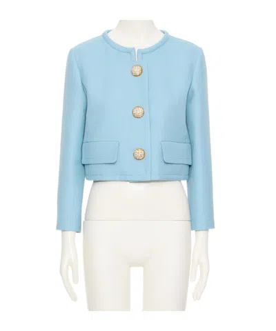 VALENTINO EMBELLISHED BUTTON JACKET