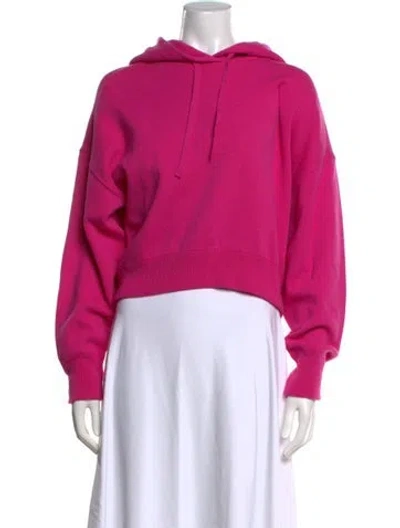 Pre-owned Valentino Crew Neck Long Sleeve Hoodie In Pink