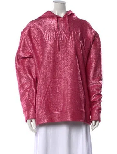 Pre-owned Valentino Crew Neck Long Sleeve Hoodie W/ Tags In Pink