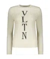 Valentino Garavani Woman Sweater Ivory Size 6 Virgin Wool In Neutral