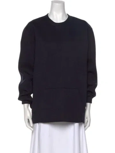 Pre-owned Valentino Crew Neck Long Sleeve Sweatshirt In Black